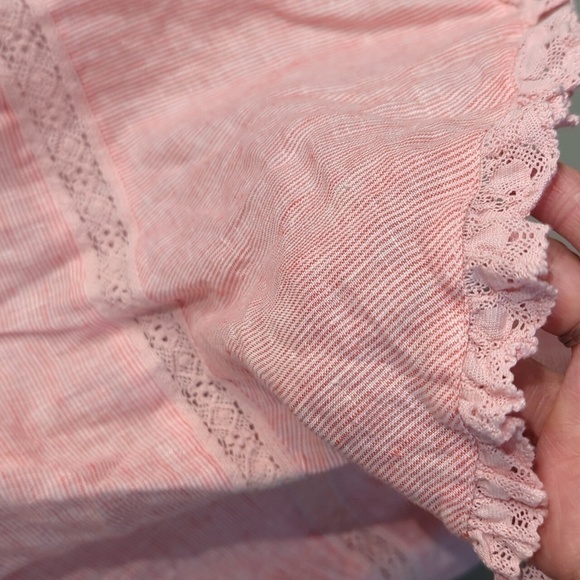 Ralph Lauren 100% Linen Asymmetrical Beachy Striped Midi Sz 14 Pull On Skirt Nwt - Picture 2 of 12